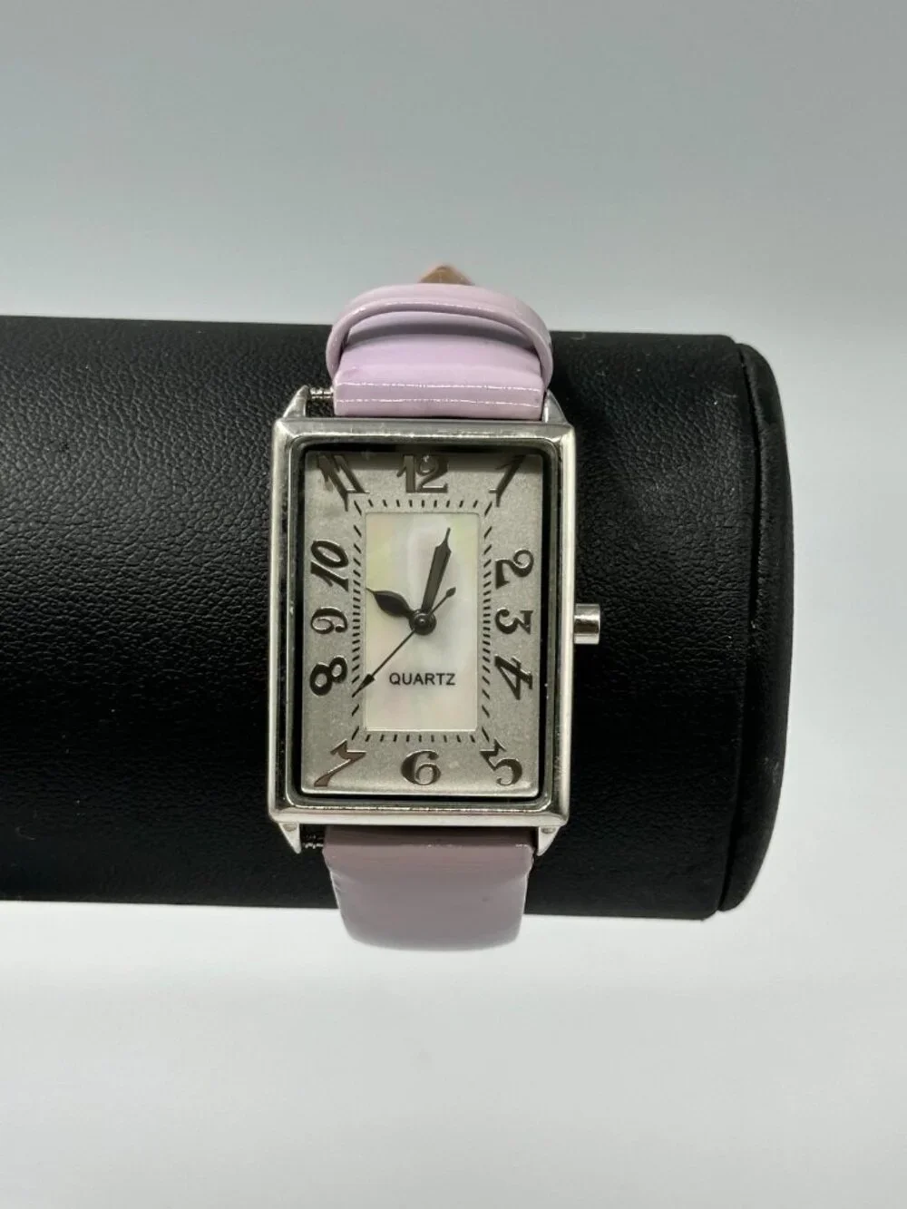 J. Jill Watch Women Silver Tone Purple Patent Leather Band New Battery 9